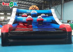 Wholesale Inflatable Basketball Game 4x4x3mH Tarpaulin Inflatable Sports Games Kids Basketball Game Blow Up Shooting Table from china suppliers