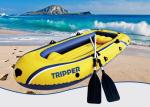 Yellow Beach Tripper PVC Inflatable Boat , Inflatable Rib Boats For Water Sport