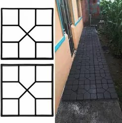 Custom Decorative Black/Red Stamp Concrete Block Mould For Plastic Paver/Cement Brick Mould With 0.1 Tolerance