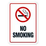 Aluminum Safety Warning Sign For No Smoking