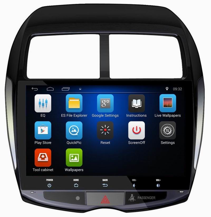 Ouchuangbo car radio head unit stereo for Mitsubishi ASX 2013-2015 with Bluetooth USB SWC gps navi video android 8.1