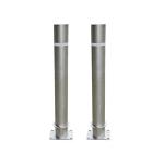 Road Safety Stainless Steel Fixed Parking Lot Bollards Stainless Steel Bollard