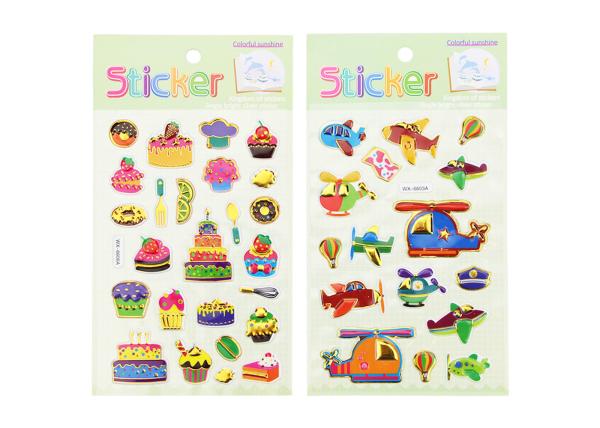 Offset Kids Sticker Printing Personalised , Hot Stamping Sticker Printing