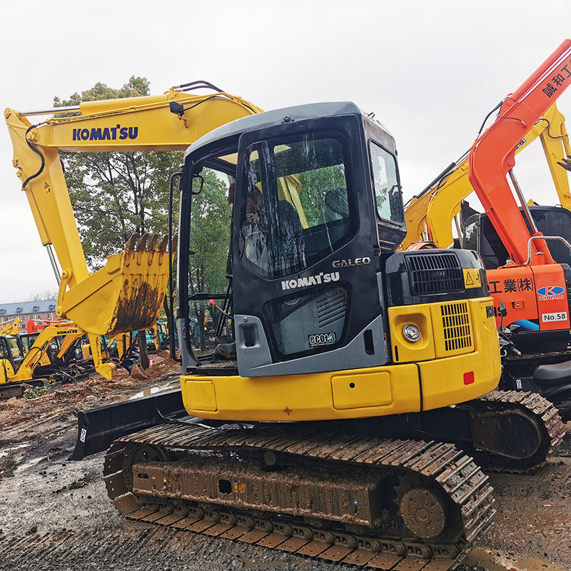 Used Komatsu PC78 Excavators Construction Projects 7Ton Hydraulic Crawler Machinery