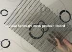 Copper Architectural Wire Mesh , Cable Rod Weave Architectural Metal Screen