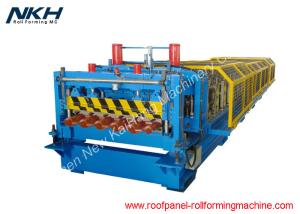 Wholesale Metal Roof Glazed Tile Roll Forming Machine , Roof Tile Manufacturing Machine from china suppliers