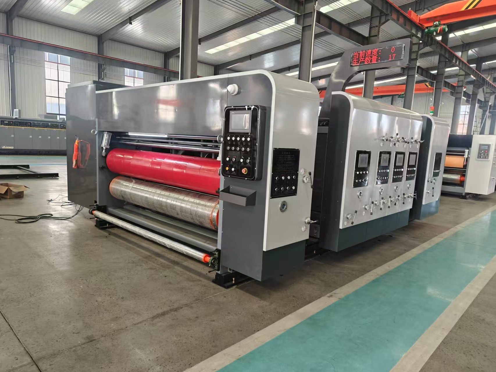Corrugated Carton Box Making Machine 4 Color Slotter Die Cutter Machine