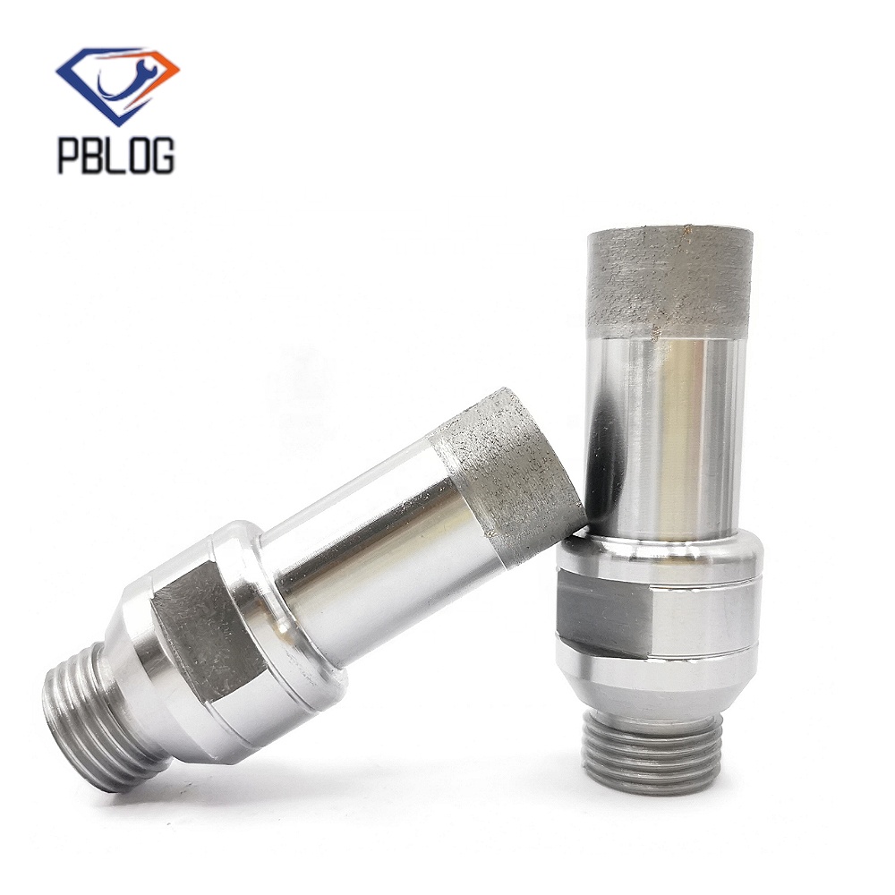 Wholesale Hot Sale Threaded Spiral Glass Diamond Center Hole Opener