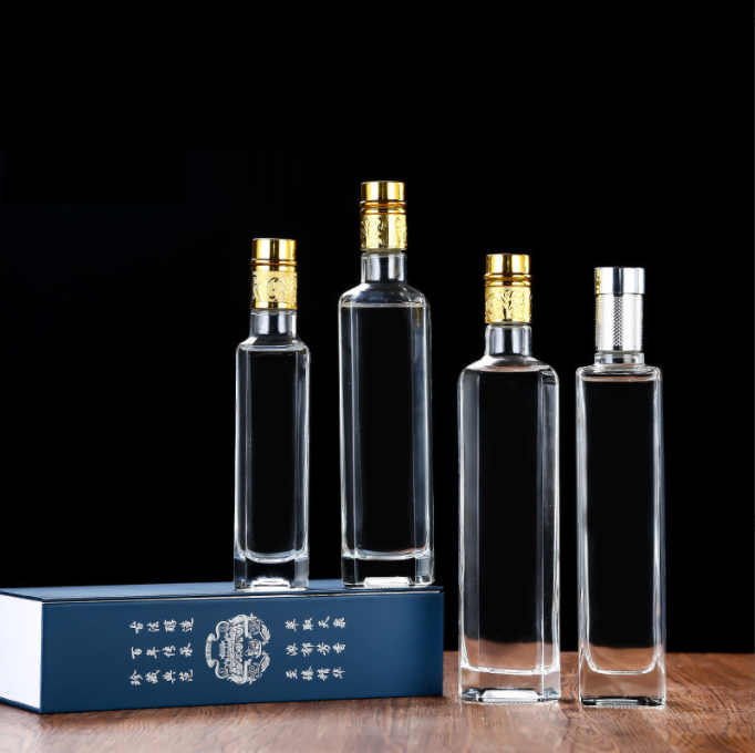 Acceptable Customer's Logo Square Glass Olive Oil Dispensing Bottle for Food Industry