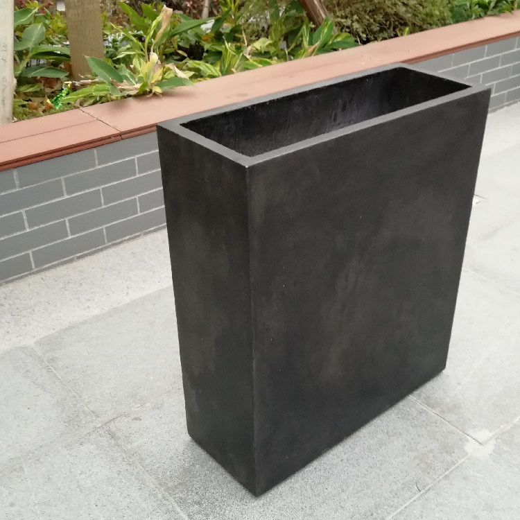 Frost Resistant Round Shape Fiber Clay Planter For Hotel