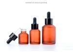 Amber Frosted Glass Essential Oil Bottle Pump Lotion Essential Oil Dropper