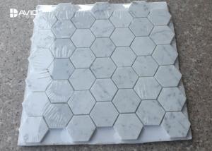 Wholesale Hexagon Carrara Natural Stone Mosaic Tile Sheets For Walls And Floors Decor from china suppliers