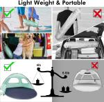 WhiteFang Beach Tent Anti-UV Portable Sun Shade Shelter for 3/4/6 Person,