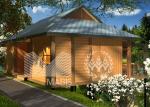 Q550 Steel Luxury Prefab Villa , Ready Made Cabins With Good Sound Insulation