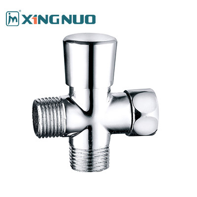 Plating Copper Brass Angle Valve Water Separator Male Threaded Slow Open Cartridge Bathroom 3/4"x1/2"