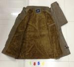 1858 Men's pu fashion long jacket coat stock