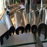 high quality 304 316 stainless steel round slotted tube and SS pipe for glass