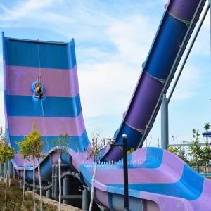 Wholesale Large Aqua Park Equipment Fiberglass Water Slide (2 Players) from china suppliers