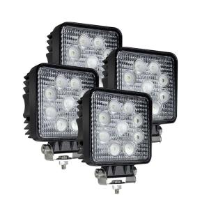 Wholesale 4PCS Square LED Flood Work Lights IP67 2160lm Black Housing from china suppliers