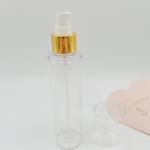 24/410 PP Cream Pump Dispenser Gold Shiny Aluminum Cover
