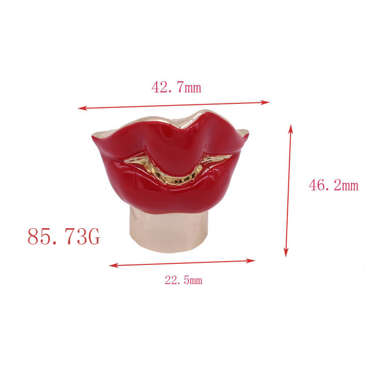 Customize Size Zamak Perfume Cap Closures Zamac Cap Mouth Lip Shape for 15mm bottles