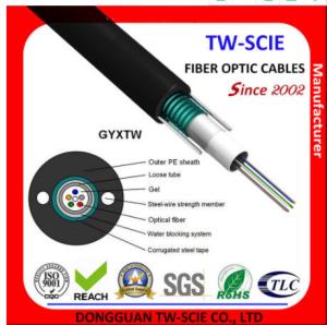 Wholesale G652D Single Mode Loose Tube China Fiber Optic Cable GYXTW For Outdoor Aerial from china suppliers