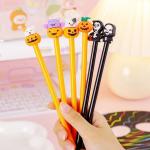 Halloween Plastic Gel Ink Pen Pumpkin Skeleton Student Gift Neutral Pen