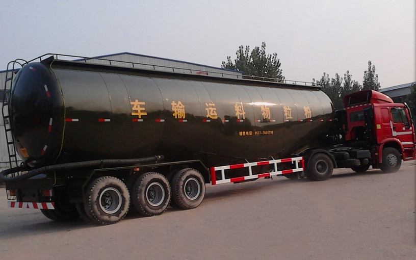 Durability Bulk Cement Truck Transporter Trailer 2 Axles 3 Axles Optional