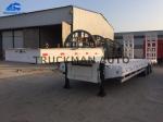 High Strength Low Bed Semi Trailer 13000*3000*1650mm With Fuwa Brand 13 Tons