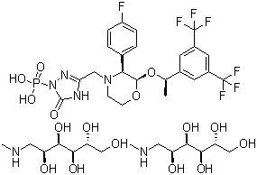Wholesale Fosaprepitant dimeglumine [265121-04-8] from china suppliers