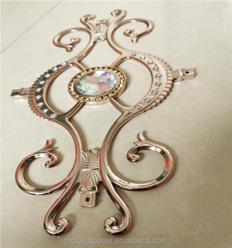 Electroplating Bronze Windows Georgian Bar Decorative Flowers