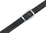 Business And Casual Mens Leather Dress Belt Size Adjustable Black Color