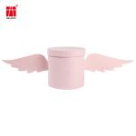 Angel Wings 5.5inch Round Floral Hat Box For Mother'S Day 4c Print