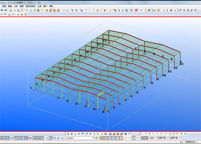 High Strength One Stop Designed Metallic Structure Workshop Building Construction
