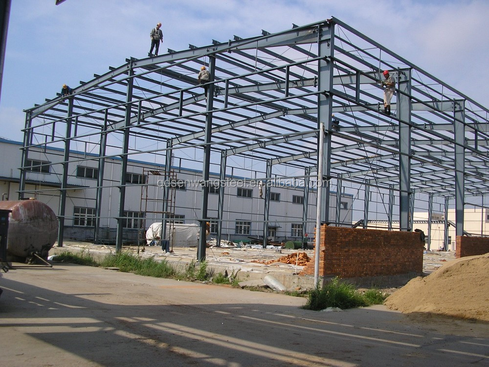AISC/EN/JIS/GB Steel Warehouse Structure Building Design with H Section Steel Beam Rolling Door