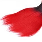 Silk Soft Ombre Brazilian Hair Weave , Real Human Ombre Remy Hair Bundles