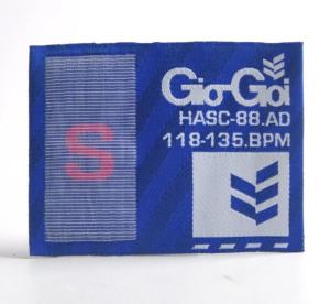Wholesale Straight Cut End Fold Black Woven Fabric Labels Neck Main Label Sew On Iron On from china suppliers