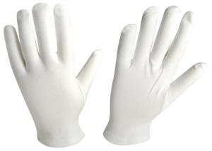 Wholesale 100% Cotton Medical Gloves Self Hemmed Cuff white colour thick fabric prompt delivery low MOQ Amazon ebay wish shopee from china suppliers
