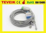 Fukuda Denshi DS-7100 /7200 5 Leads ECG Cable , Round 12pin ECG Lead Wires With