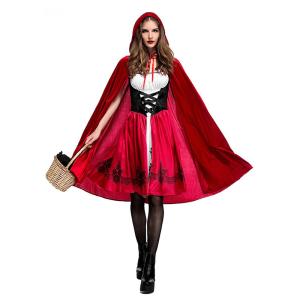 Wholesale Little Red Riding Hood Party Costumes For Adults Women Cosplay Halloween Costume from china suppliers