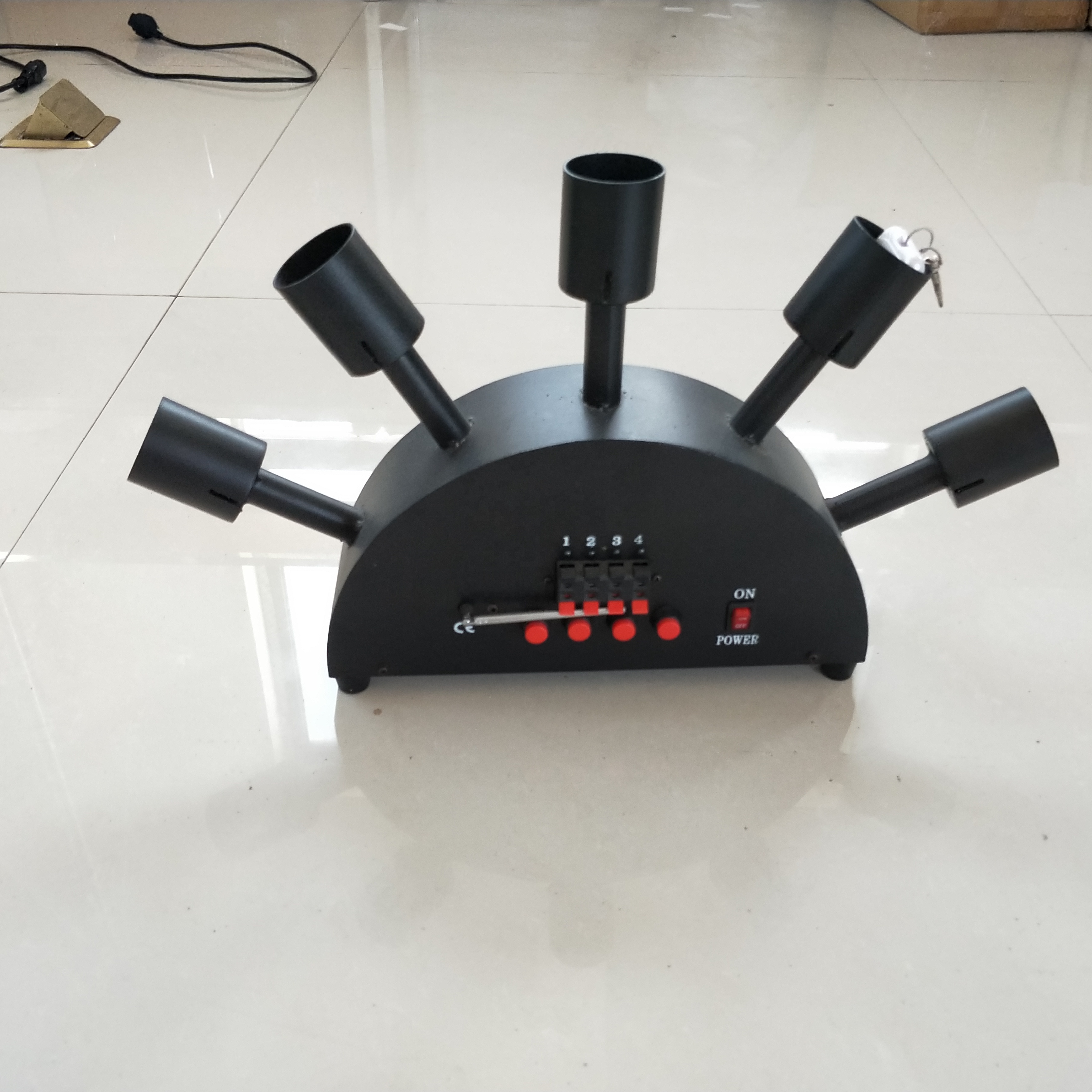 Pyrotechnic Pyro Fountain Five Rotating Wheel Stage Fireworks Firing System For Wedding