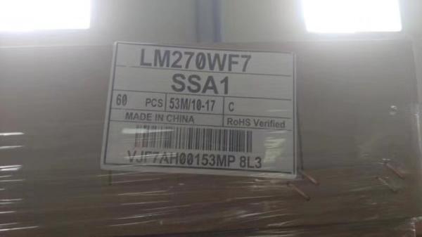 LM270WF7-SSA1 Medical Grade Display 27 Inch 1920 RGB×1080 WXGA 60hz Signal