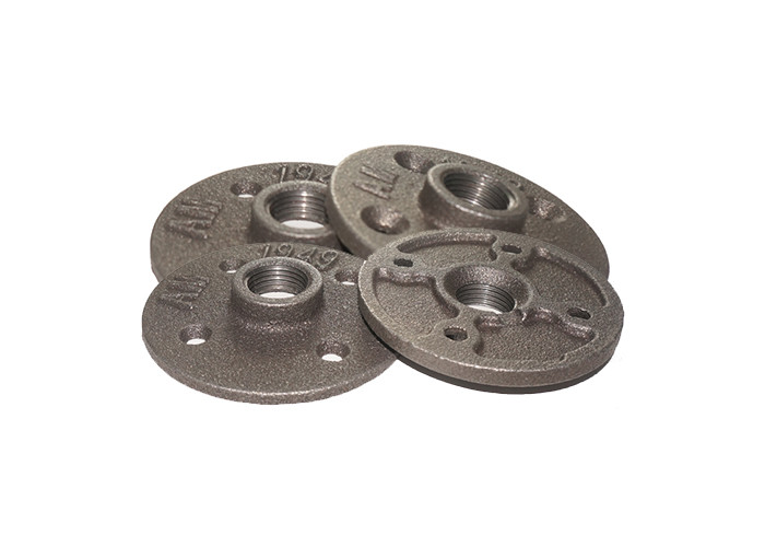 Durable Galvanized Malleable Iron Floor Flange , 1 Inch Floor Flange For Toilet Pipe