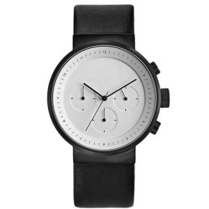 Wholesale ODM Leather Strap Wrist Watch 24cm Chronograph Black Leather Strap Watch from china suppliers