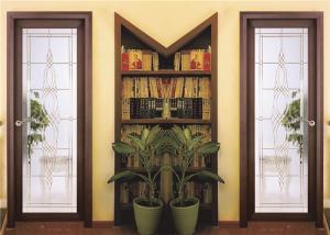 Wholesale Energy Efficient Sliding Door Glass Stained Glass Panels Curve / Flat Shape from china suppliers