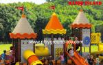 Field Series Galvanized Steel Outdoor Playground Equipment For Children