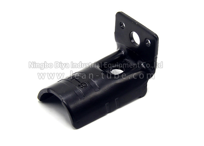 Black Lean Pipe Fitting Joints 0.8 - 2.0mm Wall Thick Customizable Style
