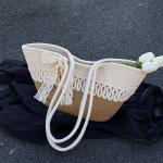 Large-Capacity Beach Bag Fashion All-Match Commuter Tote Bag Niche Weaving