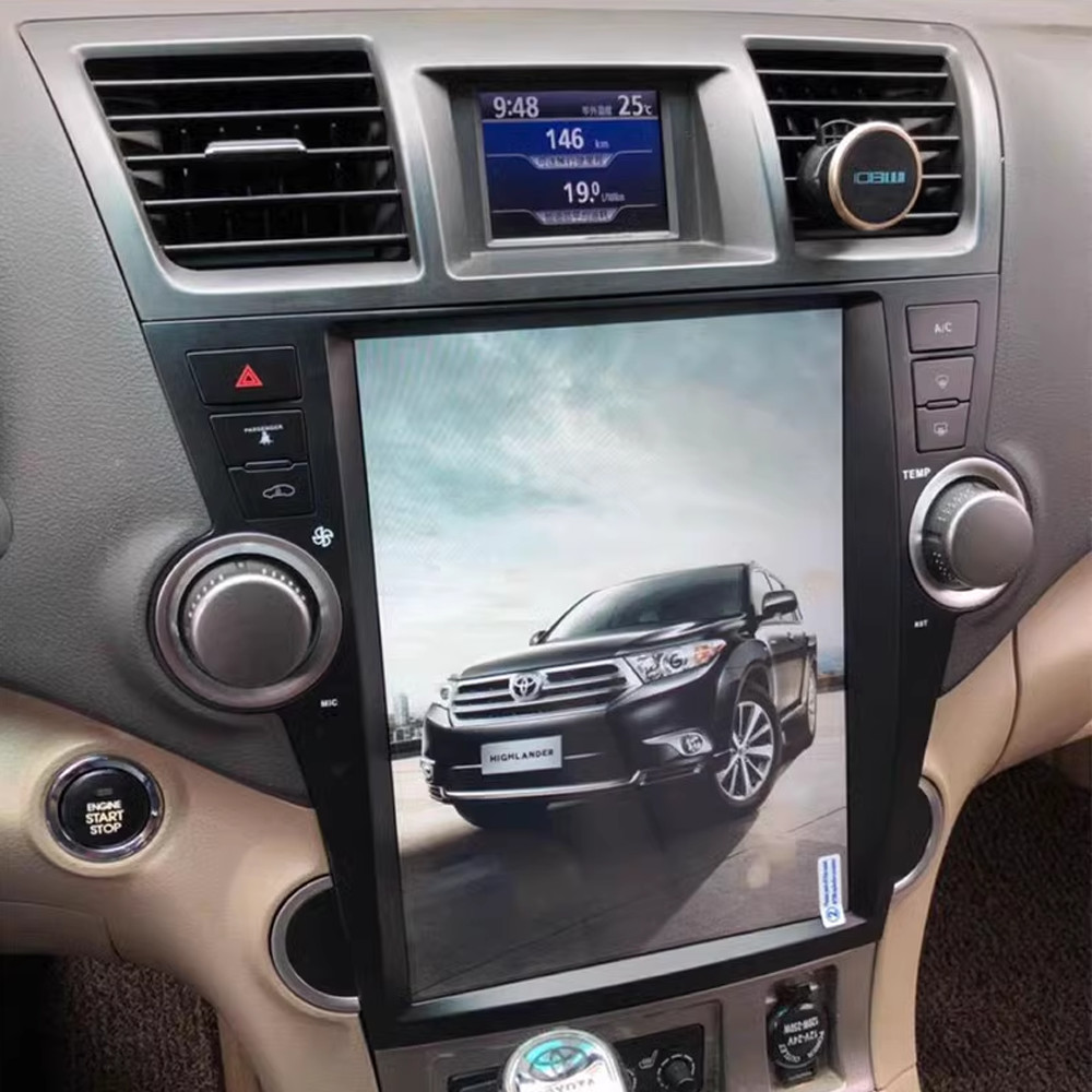 12.1 Inch Android 12 Auto Stereo Navigation For Toyota Highlander 2009-2014
