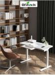 Electric Height Adjustable Desk Metal Iron Modern Design Wireless Charger Glass
